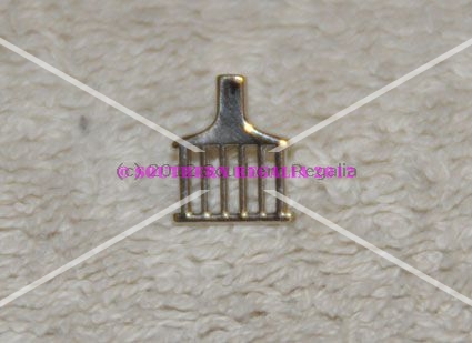 Allied Masonic Degree - St Lawrence the Martyr Lapel Pin - Silver plated